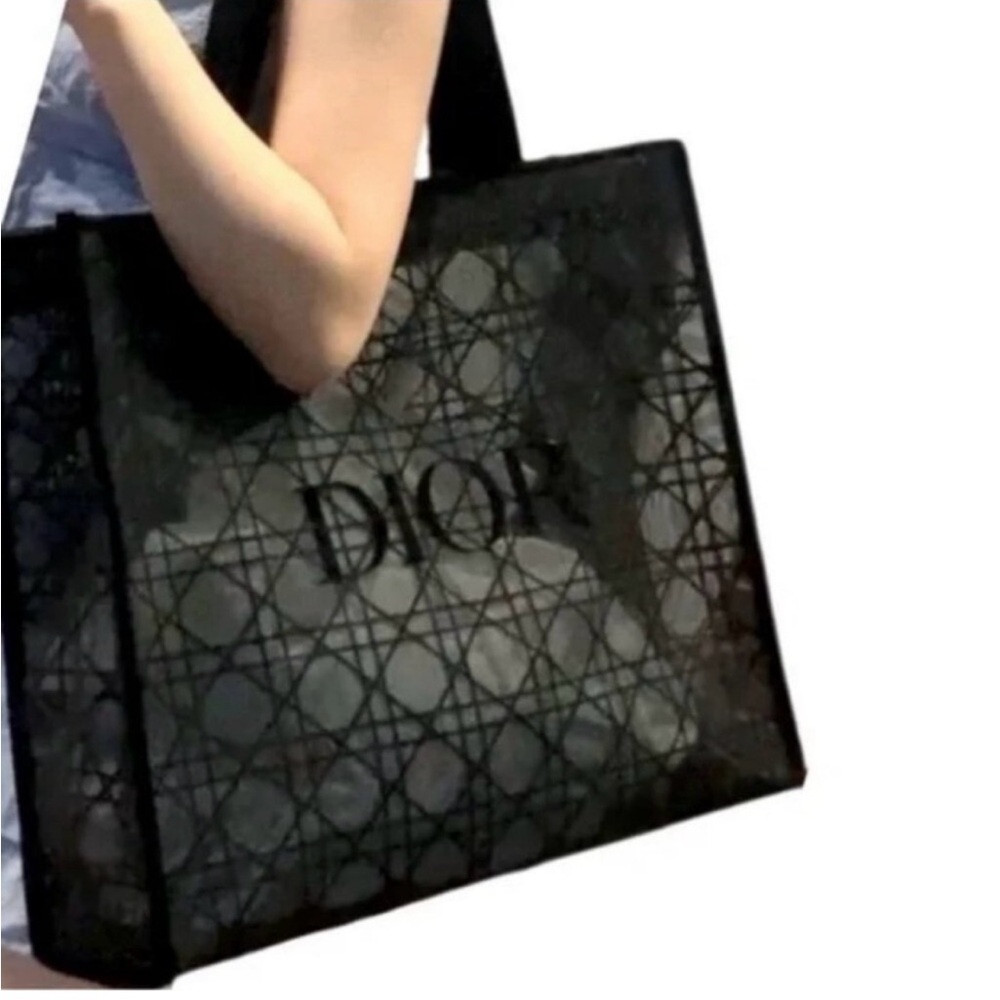Dior Black Mesh Tote NIP